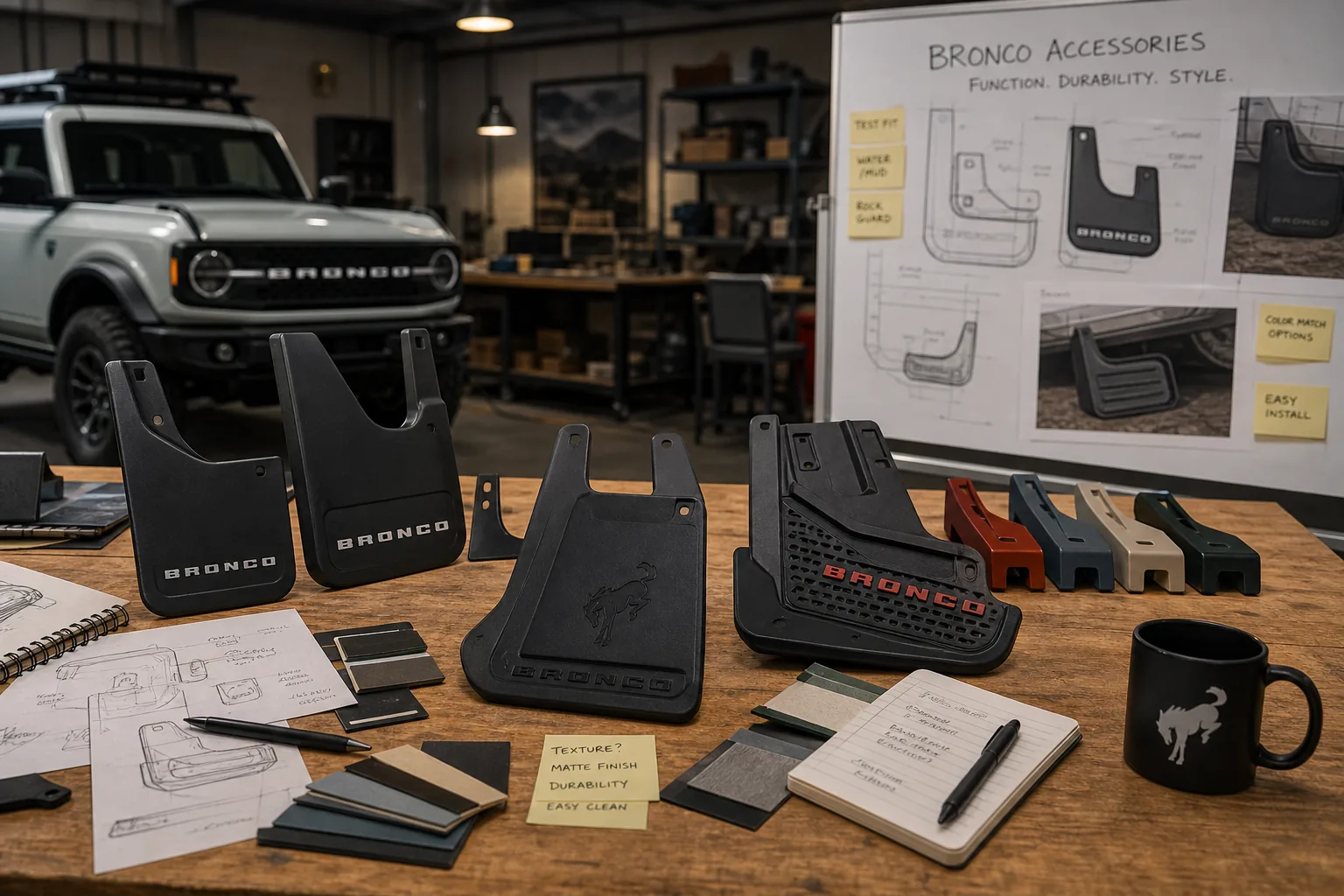 Mabett product development workshop with Bronco accessories